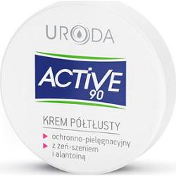 Uroda  Active 90 Krem półtłusty ochronno-pielęgnacyjny z żeń-szeniem i alantoiną 50 ml