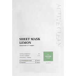VILLAGE 11 Rozjaśniająca maseczka w płacie Active Clean Sheet Mask Lemon 23g