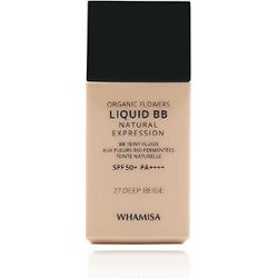 WHAMISA Krem BB Organic Flowers Liquid BB Natural Expression SPF 50+ PA++++ 27 Deep Beige 30ml