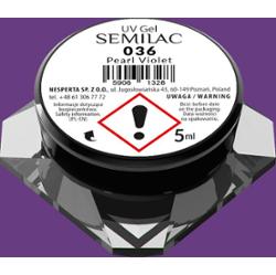 036 Kolorowy lakier żelowy Semilac Pearl Violet 5ml