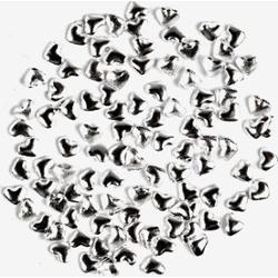 765 Ozdoba do manicure Semilac srebrne serce małe, 100 sztuk