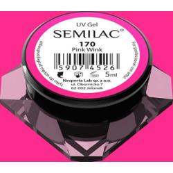 170 Kolorowy lakier żelowy Semilac Pink Wink 5ml