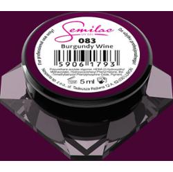 083 Kolorowy lakier żelowy Semilac Burgundy Wine 5ml