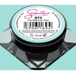 073 Kolorowy lakier żelowy Semilac Caribbean Sea 5ml