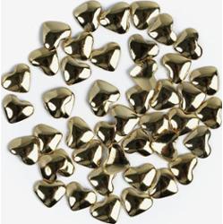 758 Ozdoba do manicure Semilac złote serca, 50 sztuk