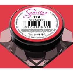 134 Kolorowy lakier żelowy Semilac Red Carpet 5ml
