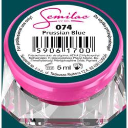 074 Kolorowy lakier żelowy Semilac Prussian Blue 5ml