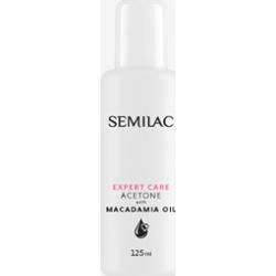 Zmywacz do lakieru hybrydowego Aceton EXPERT CARE z olejem makadamia 125ml