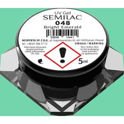 048 Kolorowy lakier żelowy Semilac Bright Emerald 5ml
