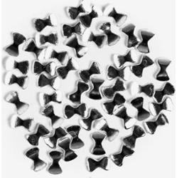 771 Ozdoba do manicure Semilac srebrna kokardka, 50 sztuk