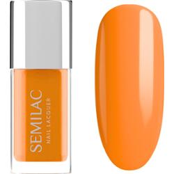 121 Semilac Lakier Klasyczny Nail Lacquer Neon Orange 9 ml