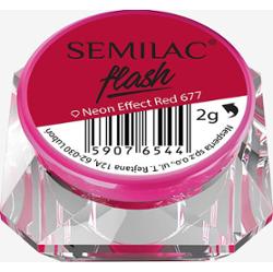 677 Pyłek Semilac Flash Neon Effect Red