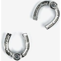 787 Ozdoba do manicure Semilac srebrna podkowa, 2 sztuki