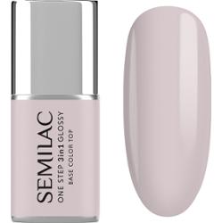 S610 Semilac Lakier hybrydowy One Step 3in1 Glossy Barely Pink 7 ml