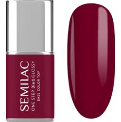 S570 Semilac Lakier hybrydowy One Step 3in1 Glossy Dark Raspberry 7 ml
