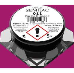 011 Kolorowy lakier żelowy Semilac Purple Diamond 5ml