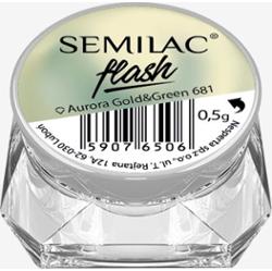 681 Pyłek Semilac Flash Aurora Gold & Green