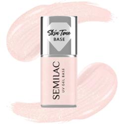 Semilac Baza do lakierów hybrydowych Skin Tone Cover Base Glitter Rose 7ml