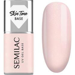 Semilac Baza do lakierów hybrydowych Skin Tone Cover Base Glitter Rose 7ml
