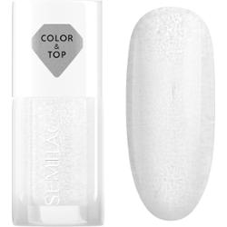 Semilac Top do lakierów klasycznych 2w1 SILVER BLUSH 7 ml
