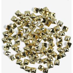 772 Ozdoba do manicure Semilac złoty kwadrat duży, 100 sztuk