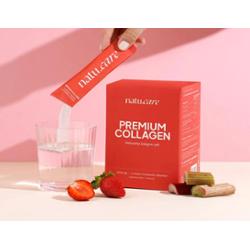 Kolagen 5000 mg Premium Natu.Care, smak truskawka-rabarbar