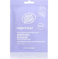 FaceBoom Witalizująco - rozświetlająca maseczka w płacie Gwiazdorska Dama
