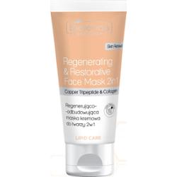 Bielenda Professional Regenerująco - odbudowująca maska kremowa do twarzy 2w1 z tripeptydem miedziowym i kolagenem