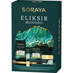 SORAYA - ELIKSIR MŁODOŚCI - Zestaw prezentowy do pielęgnacji twarzy - Regenerujący krem-eliksir do twarzy 60+ 50 ml + Przeciwzmarszczkowy krem-eliksir pod oczy i na powieki 15 ml