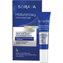 Soraya Progresywny krem pod oczy przeciwzmarszczkowy, kwas hialuronowy i nutripeptydy