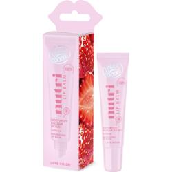 FaceBoom Odżywczy balsam do ust z sokiem z truskawki, LOLLIPOP