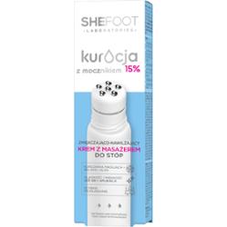 SheFoot Zmiękczająco - wygłądzający KREM Z MASAŻEREM do stóp 15% mocznika