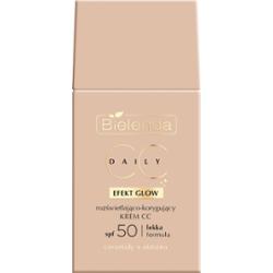 Bielenda Rozświetlająco-korygujący KREM CC SPF 50 - EFEKT GLOW