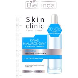 Bielenda Skin Clinic Professional Hyaluronic Acid nawilżająca maseczka na noc o działaniu uspokajającym 8 g