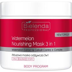 Bielenda Professional - BODY PROGRAM - Watermelon Nourishing Mask 3in1 - Arbuzowa maska odżywcza 3w1 do ciała, dłoni i stóp -  600 g