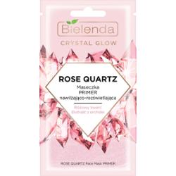 Bielenda Crystal Glow Rose Quartz Maseczka Primer nawilżająco-rozświetlająca 8 g