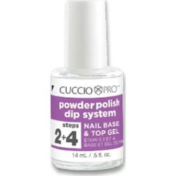 Baza i Top manicure tytanowy 14 ml Dip System krok 2+4