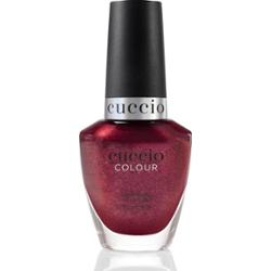 1268 Czerwony z nutą fioletu lakier do paznokci ze złotymi drobinkami 13 ml CHEERS TO NEW YEARS