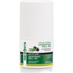 MACROVITA naturalny dezodorant roll-on dla mężczyzn ENERGY z bio-oliwą i imbirem 50ml