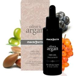 MACROVITA Olive & Argan suchy olejek arganowy do twarzy i szyi 30ml