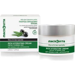 MACROVITA naturalny krem przeciwzmarszczkowy intensywnie nawilżający do cery normalnej i tłustej 50ml