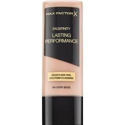 Max Factor Lasting Performance Long Lasting Make-Up podkład o przedłużonej trwałości z ujednolicającą i rozjaśniającą skórę formułą 101 Ivory Beige 35