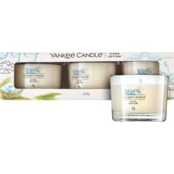 Yankee Candle Clean Cotton świeca wotywna 3 x 37 g