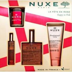 Nuxe Happy In Pink zestaw podarunkowy Set 100 ml + 100 ml + 15 ml + 70 g
