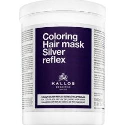 Kallos Silver Reflex Hair Mask maska neutralizująca do włosów siwych i platynowego blondu 1000 ml