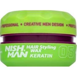 Nishman Hair Wax 05 Keratin - keratynowa pomada do włosów, 150ml
