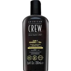 American Crew 3 in 1 Ginger + Tea szampon 3w1, odżywka i żel pod prysznic dla mężczyzn 250 ml