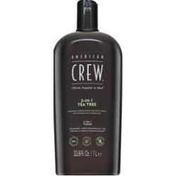 American Crew 3-in-1 Tea Tree szampon, odżywka i żel pod prysznic do codziennego użytku 1000 ml