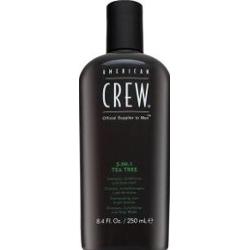 American Crew 3-in-1 Tea Tree szampon, odżywka i żel pod prysznic do codziennego użytku 250 ml