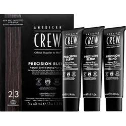 American Crew Precision Blend Natural Gray Coverage farba do włosów dla mężczyzn Dark 3 x 40 ml